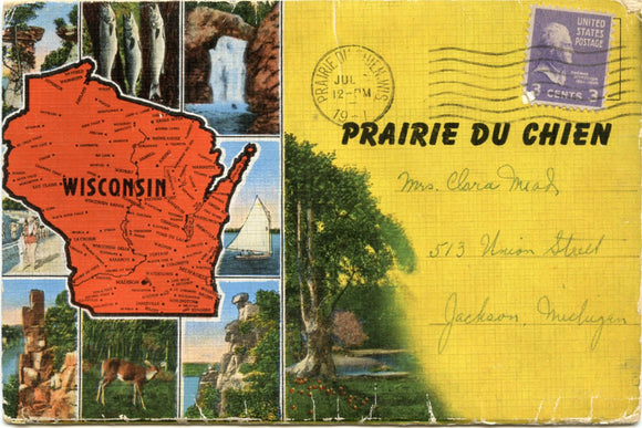 Prairie du Chien, WI Souvenir Folder-Carey's Emporium