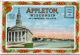 Appleton, Wisconsin and Lawrence College, WI Souvenir Folder-Carey's Emporium