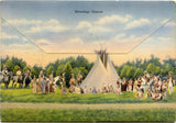 Indians of Wisconsin Dells, WI Souvenir Folder-Carey's Emporium
