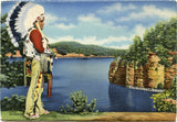 Indians of Wisconsin Dells, WI Souvenir Folder-Carey's Emporium