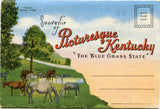 Picturesque Kentucky, The Blue Grass State, Souvenir Folder-Carey's Emporium