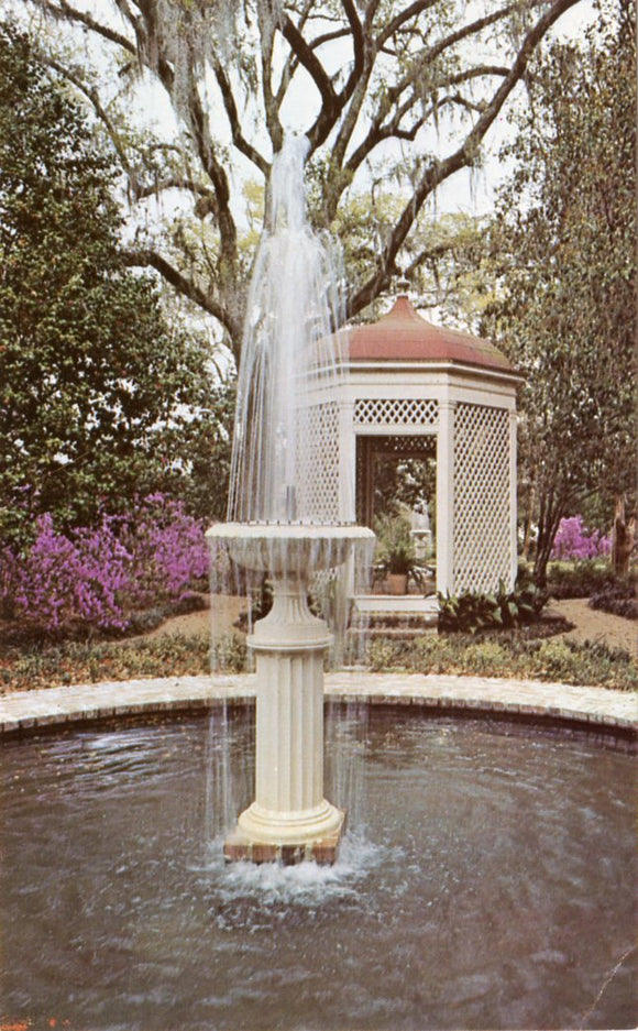 A Fountain at Rosedown, Rosedown Plantation and Gardens, St. Francisville, LA-Carey's Emporium
