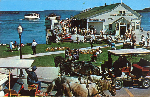 Union Terminal Pier at Mickinac Island, MI-Carey's Emporium