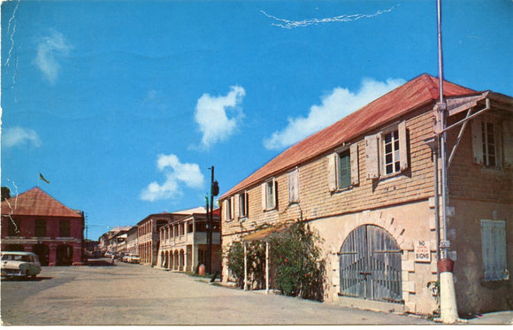 Typical Street Scene, Christiansted, St. Croix, Virgin Islands-Carey's Emporium