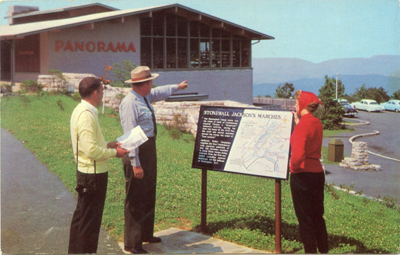 Couple with Park Ranger at Panorama on Skyline Drive, Shenandoah National Park, VA-Carey's Emporium