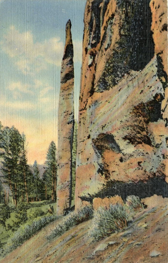 Chimney Rock on Cody Way to Yellowstone National Park-[Carey's Emporium