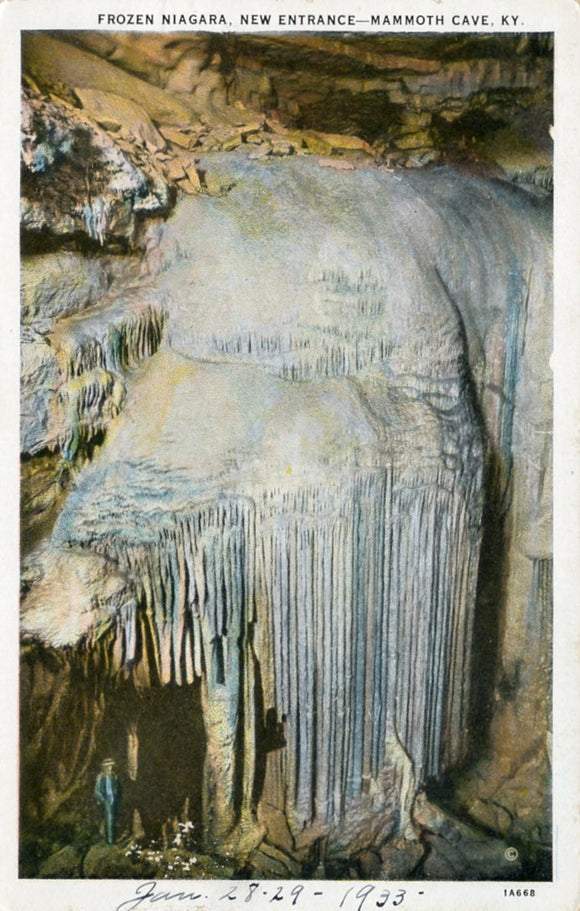Frozen Niagara, New Entrance, Mammoth Cave, KY-[Carey's Emporium