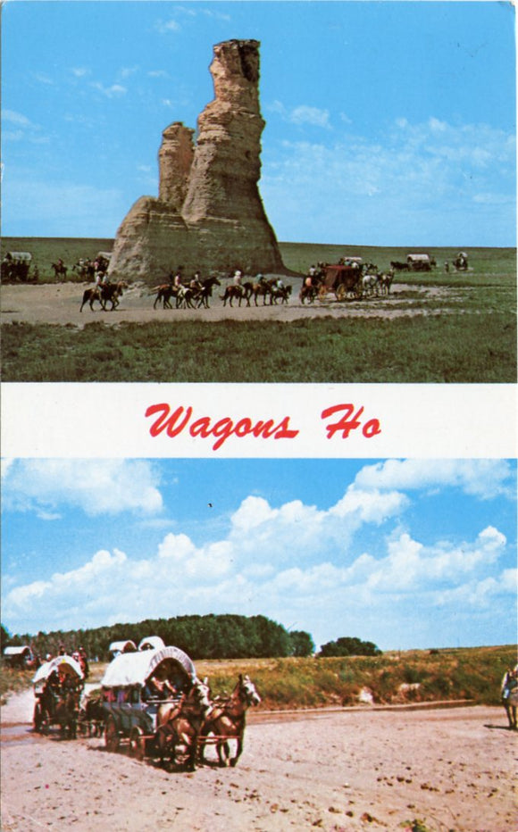 Wagons Ho, Kansas Covered Wagon Vacations, Quinter, KS-[Carey's Emporium