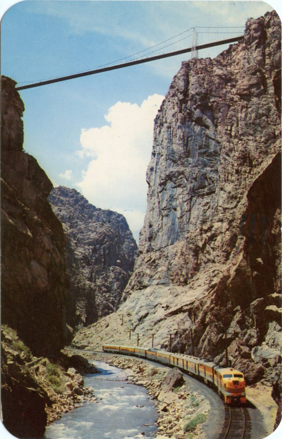 View at the Bottom of Royal Gorge, near Canon City, CO-[Carey's Emporium