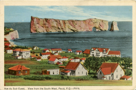 View from the South-West, Perce, P. Q.-[Carey's Emporium