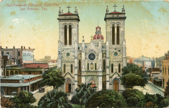 San Fernando Cathedral, Built 1734, San Antonio, TX-[Carey's Emporium
