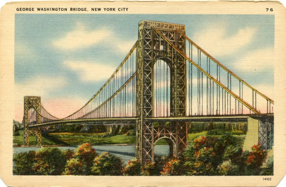 George Washington Bridge, New York City, NY-[Carey's Emporium