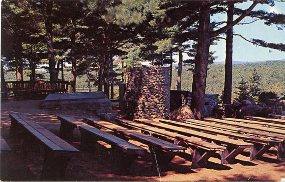 Pulpit and Chair Mound, Cathedral of the Pines, Rindge, NH-[Carey's Emporium