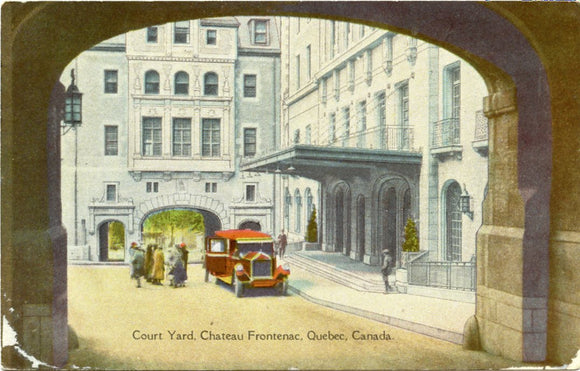 Court Yard, Chateau Frontenac, Quebec, Canada-[Carey's Emporium