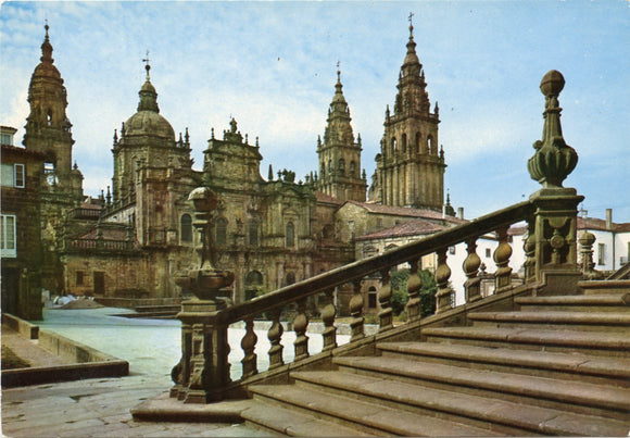 The Cathedral Azabacheria front, Santiago de Compostela-[Carey's Emporium