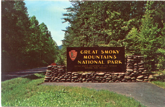 Entrance to the Great Smoky Mountains National Park, Tennessee-North Carolina-Carey's Emporium
