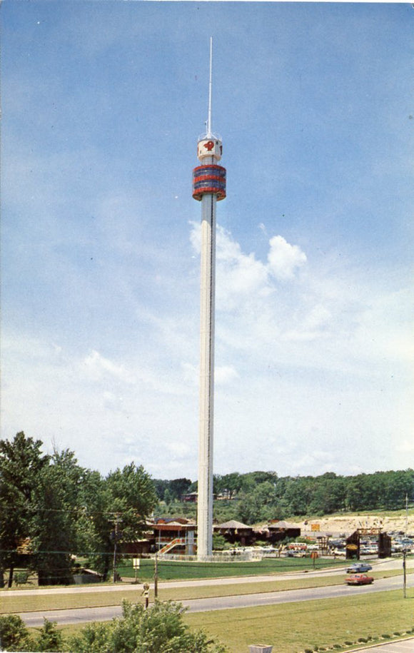 The Dells Totem Tower, At Fort Dells, Wisconsin Dells, WI-Carey's Emporium