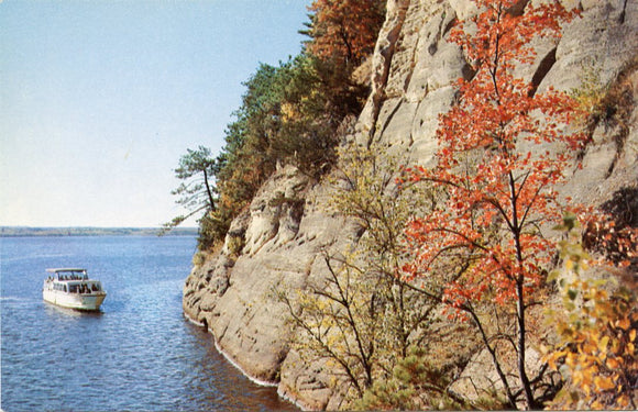 Witches Cliffs Stand on Either Side of the Entrance to Witches Gulch, one of the Beauty Spots in the Dells of the Wisconsin River, WI-Carey's Emporium