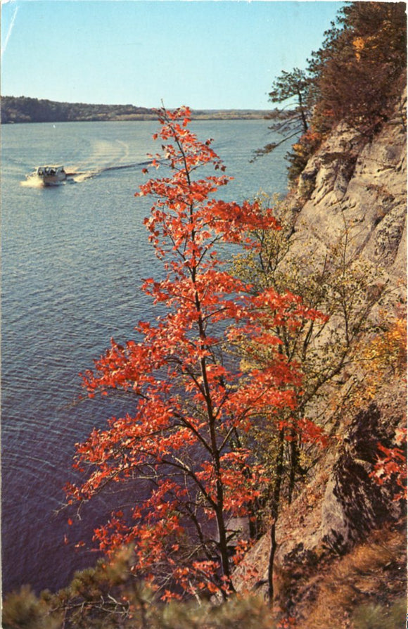 Witches Cliffs, High and Steep, the Witches Cliffs form the Gateway to Witches Gulch, Wisconsin Dells, WI-Carey's Emporium