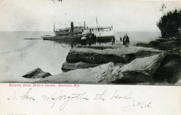 Natural Dock, Devil's Island, Bayfield, WI-Carey's Emporium