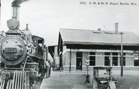 C. M. and St. P. Depot, Berlin, WI-Carey's Emporium
