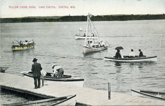 Yellow Lodge Dock, Lake Chetek, Chetek, WI-Carey's Emporium