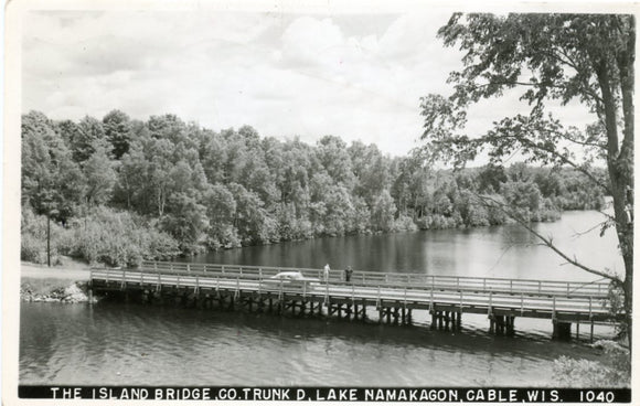 Island Bridge, Co. Trunk D, Lake Namakagon, Cable, WI-Carey's Emporium