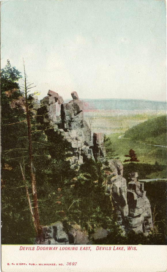 Devil's Doorway Looking East, Devil's Lake, WI-Carey's Emporium