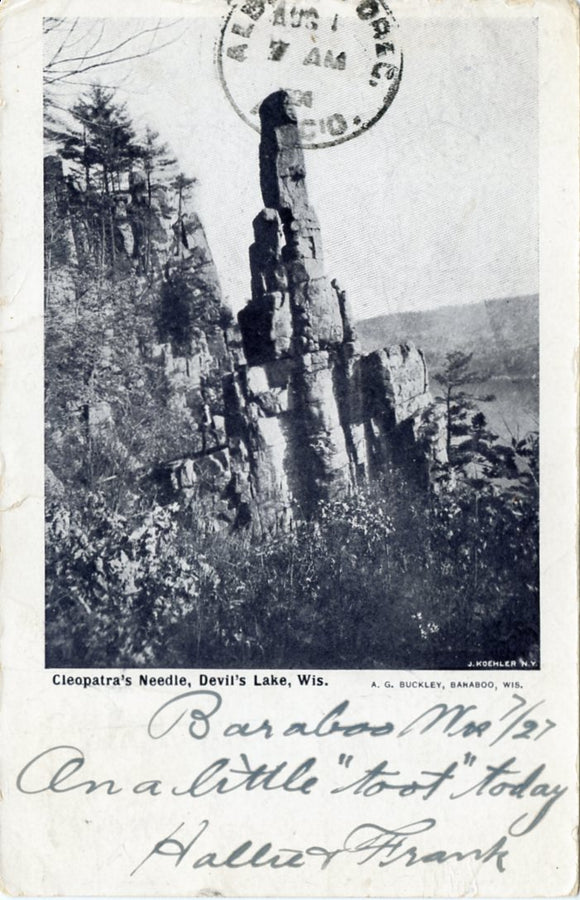 Cleopatra's Needle, Devils Lake, WI-Carey's Emporium