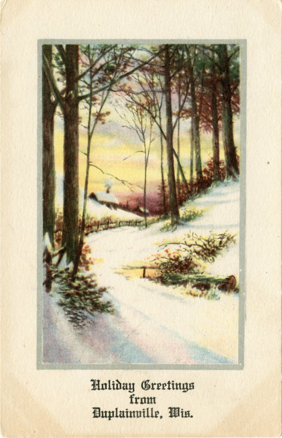 Holiday Greetings from Duplainville, WI-Carey's Emporium