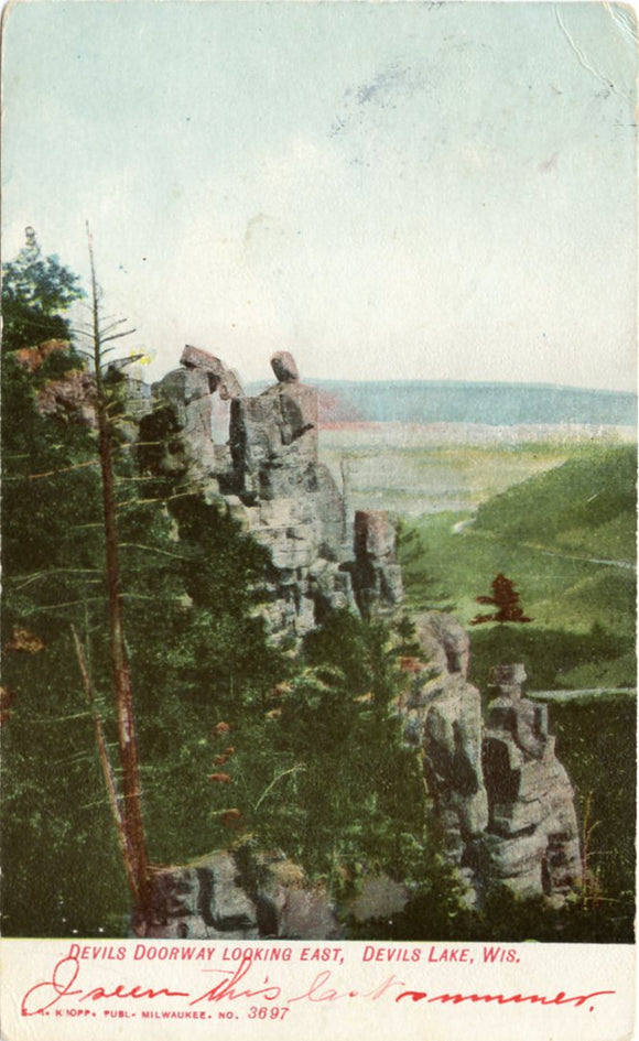 Devil's Doorway Looking East, Devil's Lake, WI-Carey's Emporium
