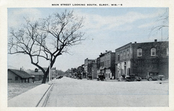 Main Street Looking South, Elroy, WI-Carey's Emporium