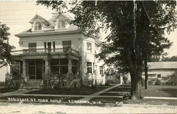 Residence of Miss Child , Edgerton, WI-Carey's Emporium