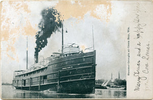 Steamer Georgia at Green Bay, WI-Carey's Emporium