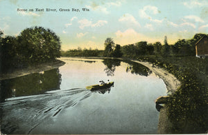 Scene on East River, Green Bay, WI-Carey's Emporium