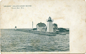 Grassy Island Light House, Green Bay, WI-Carey's Emporium