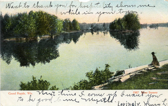 River Scenery, Grand Rapids, WI-Carey's Emporium