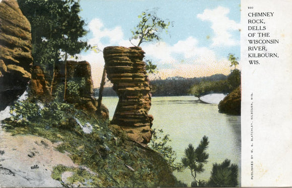 Chimney Rock, Dells of the Wisconsin River, Kilbourn, WI-Carey's Emporium