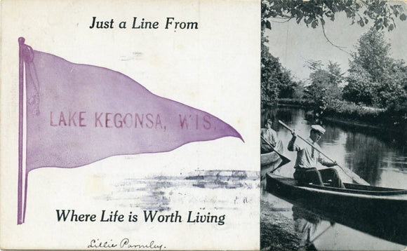 Just a Line From Lake Kegonsa, WI-Carey's Emporium