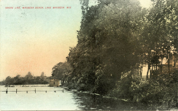 Shore Line, Waubesa Beach, Lake Waubesa, WI-Carey's Emporium