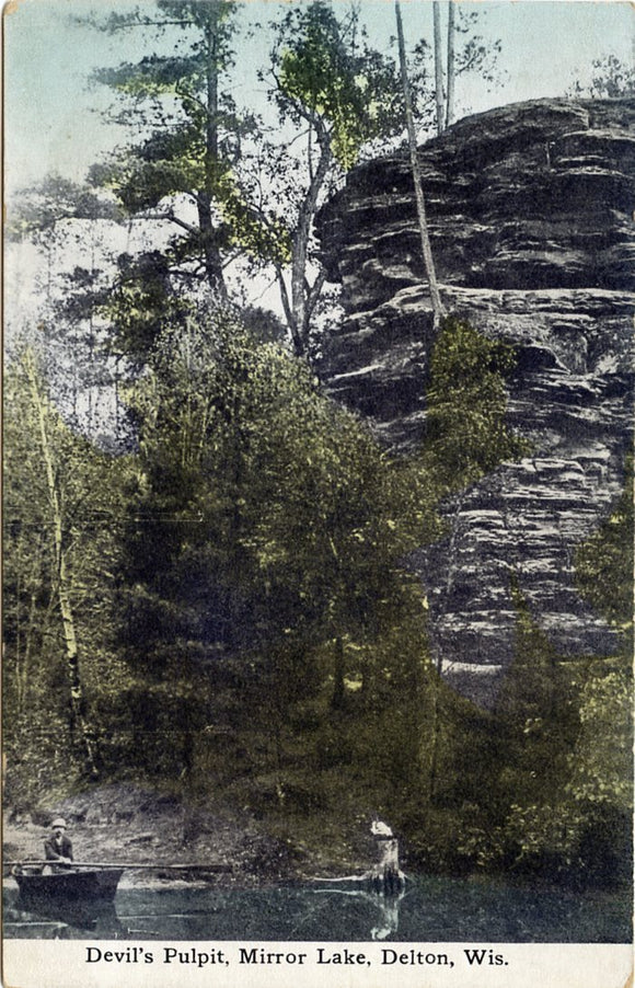 Devil's Pulpit, Mirror Lake, Delton, WI-Carey's Emporium