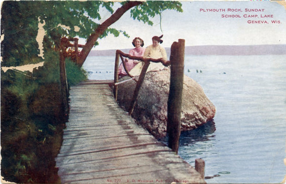 Plymouth Rock, Sunday School Camp, Lake Geneva, WI-Carey's Emporium