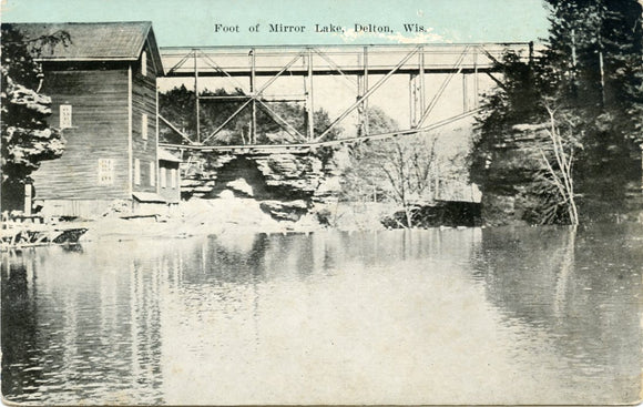 Foot of Mirror Lake, Delton, WI-Carey's Emporium