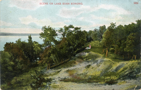 Scene on Lake Kosh Konong, WI-Carey's Emporium