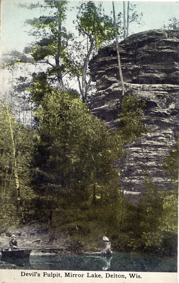 Devil's Pulpit, Mirror Lake, Delton, WI-Carey's Emporium