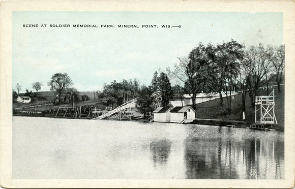 Scene at Soldier Memorial Park, Mineral Point, WI-Carey's Emporium