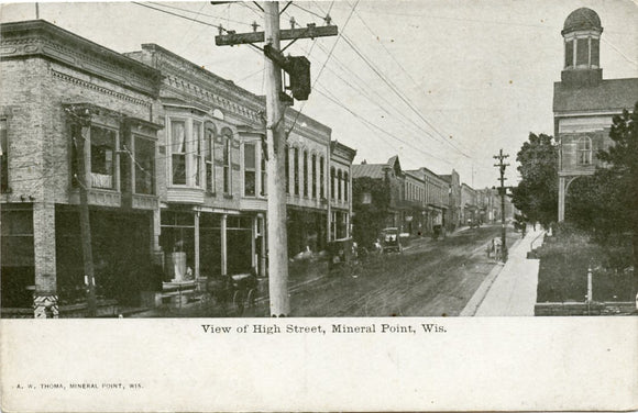 View of High Street, Mineral Point, WI-Carey's Emporium