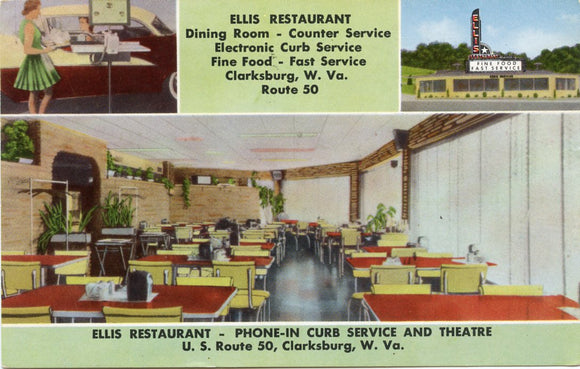 Ellis Restaurant, U. S. Route 50, Clarksburg, WV-Carey's Emporium