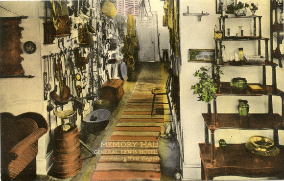 Memory Hall, General Lewis Hotel, Lewisburg, WV-Carey's Emporium