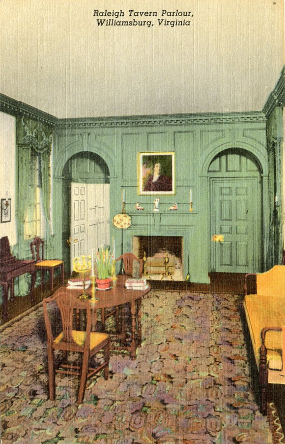 Raleigh Tavern Parlour, Williamsburg, VA-Carey's Emporium